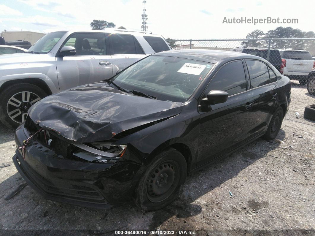 2016 Volkswagen Jetta Sedan 1.4t S Black vin: 3VW267AJ1GM400144