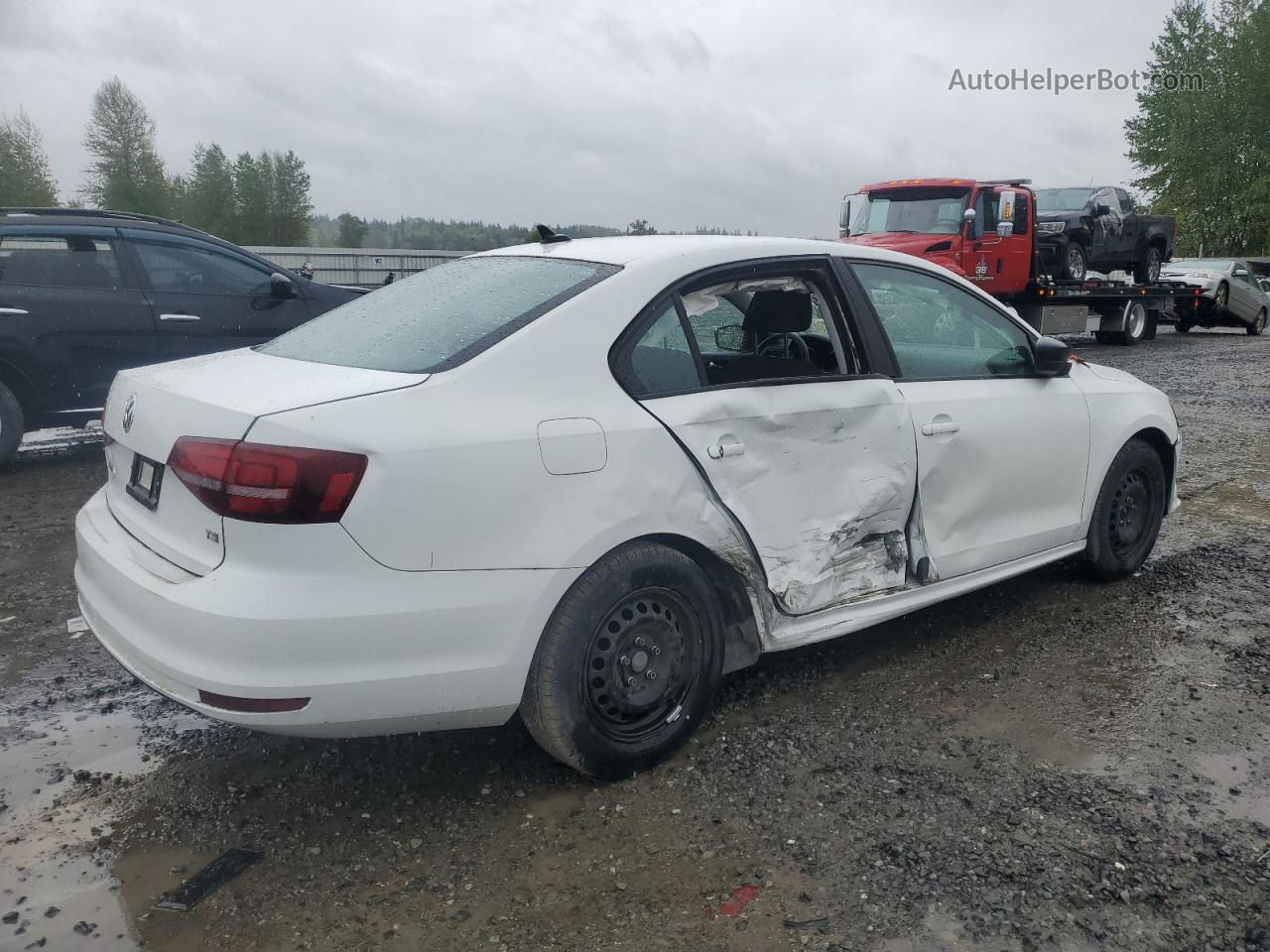 2016 Volkswagen Jetta S White vin: 3VW267AJ1GM404324