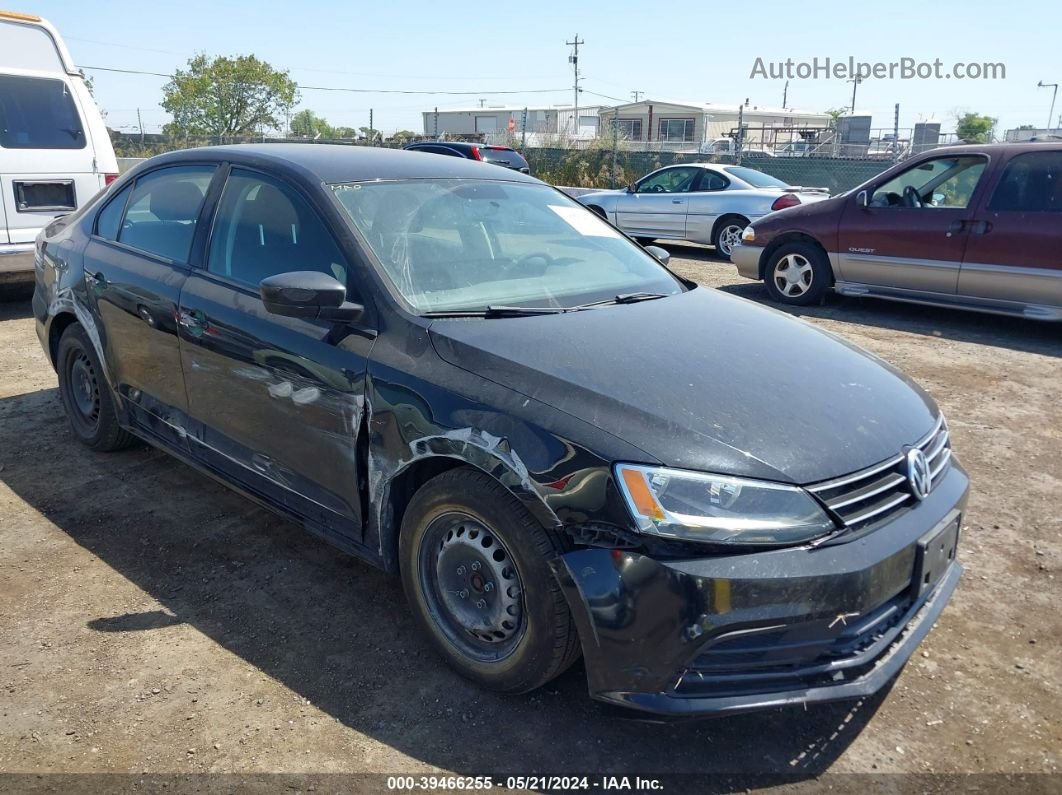 2016 Volkswagen Jetta 1.4t S Black vin: 3VW267AJ1GM407353