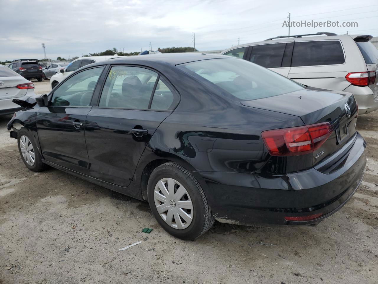 2016 Volkswagen Jetta S Черный vin: 3VW267AJ1GM409071