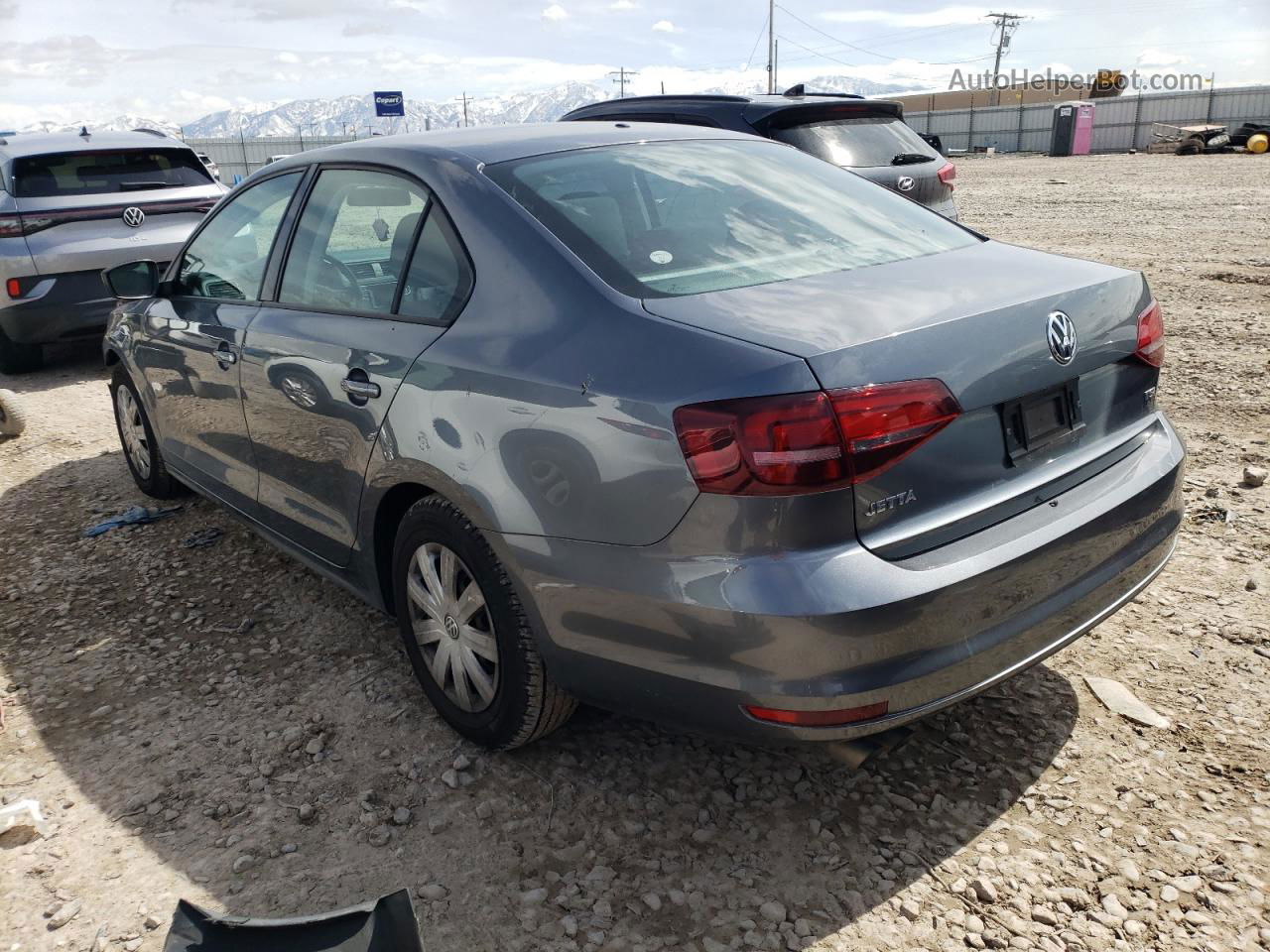 2016 Volkswagen Jetta S Gray vin: 3VW267AJ2GM225726