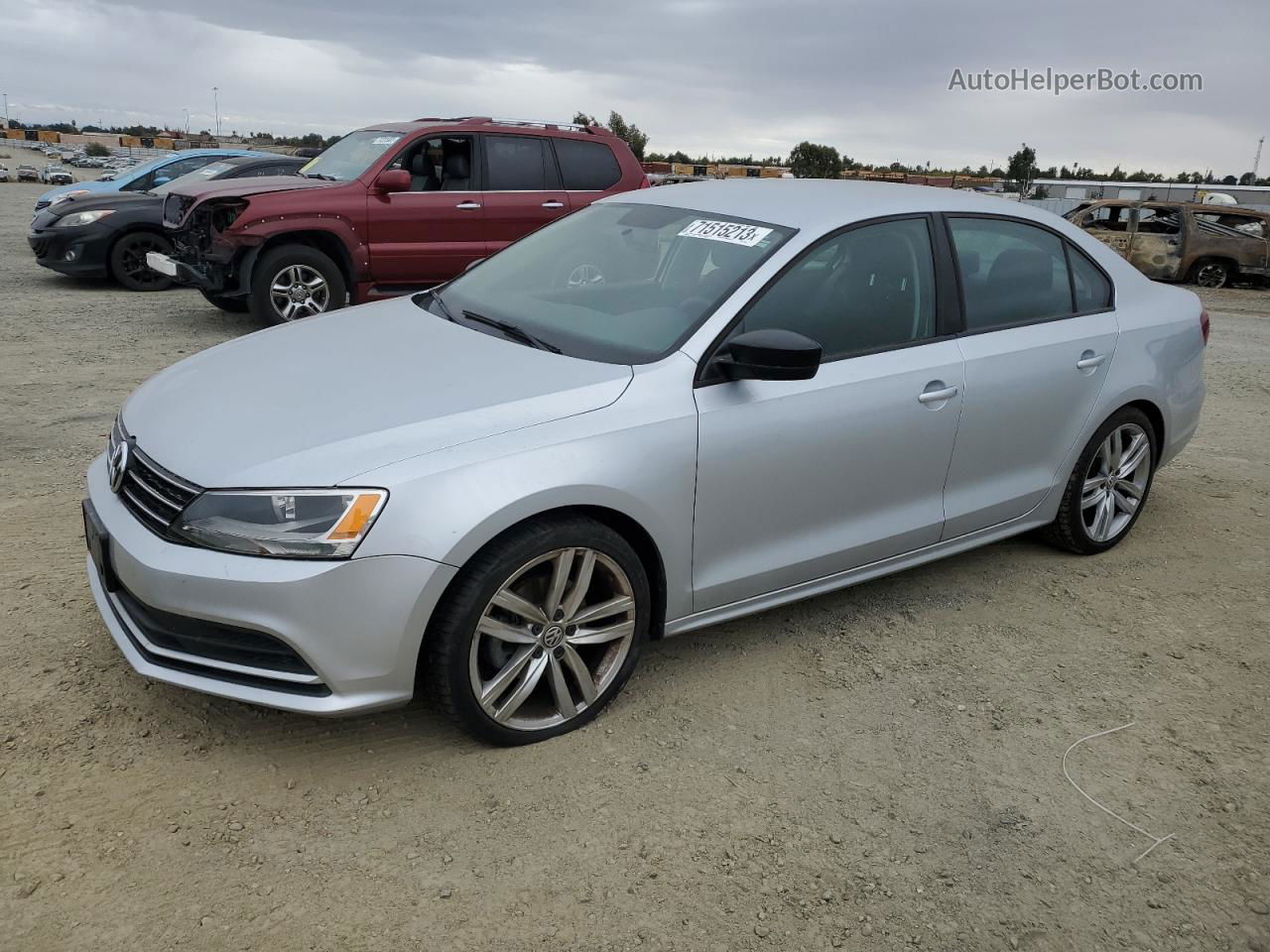 2016 Volkswagen Jetta S Silver vin: 3VW267AJ2GM252876