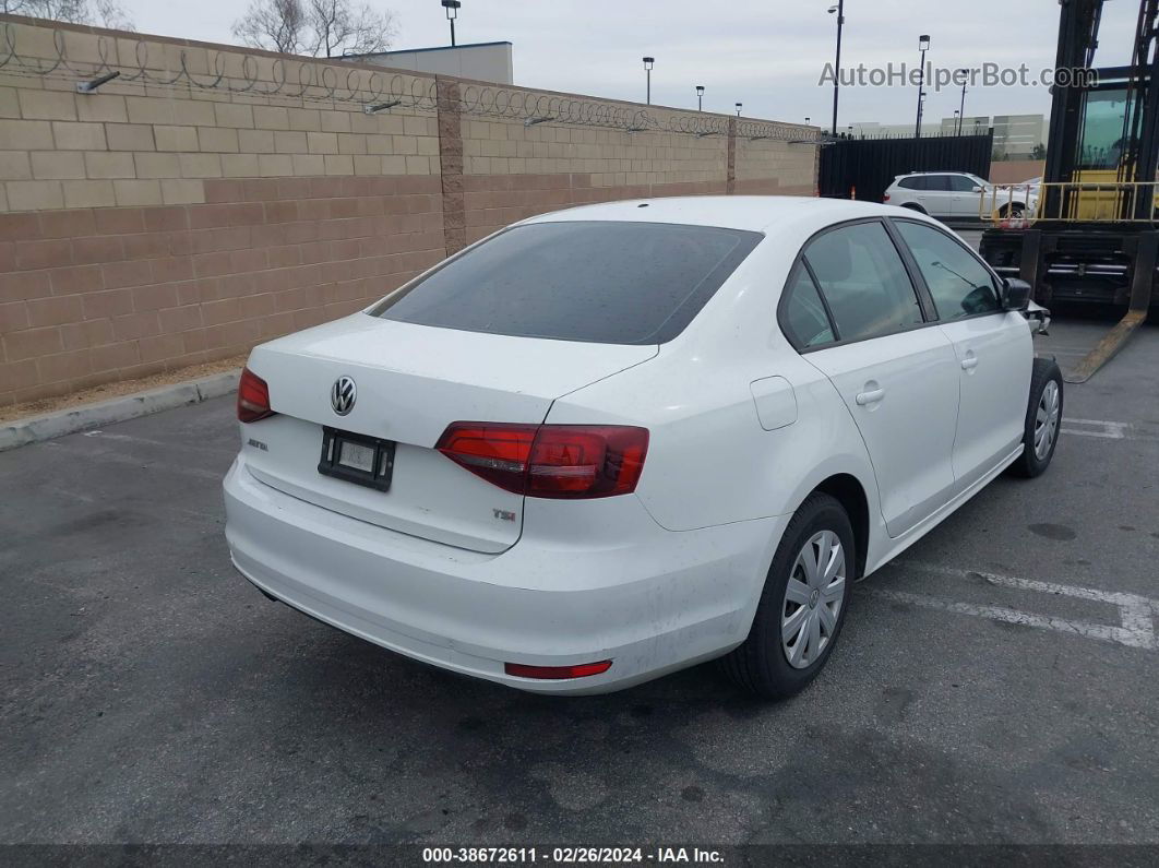 2016 Volkswagen Jetta 1.4t S White vin: 3VW267AJ2GM279351