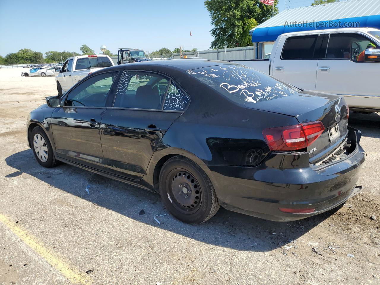 2016 Volkswagen Jetta S Black vin: 3VW267AJ2GM374539