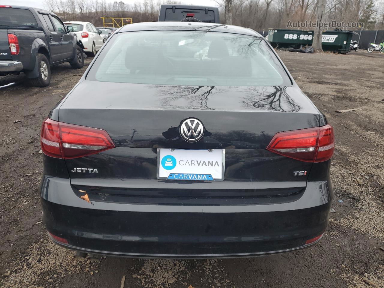 2016 Volkswagen Jetta S Black vin: 3VW267AJ2GM411797