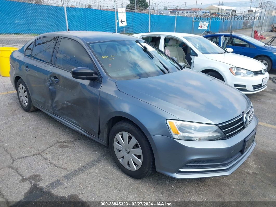 2016 Volkswagen Jetta 1.4t S Gray vin: 3VW267AJ3GM254197