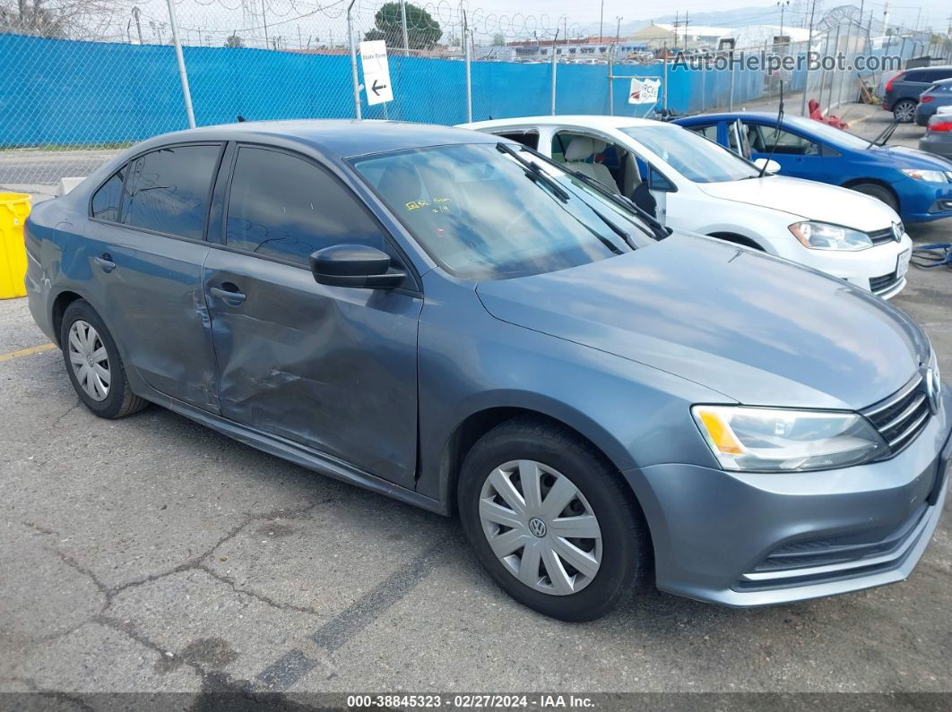 2016 Volkswagen Jetta 1.4t S Gray vin: 3VW267AJ3GM254197