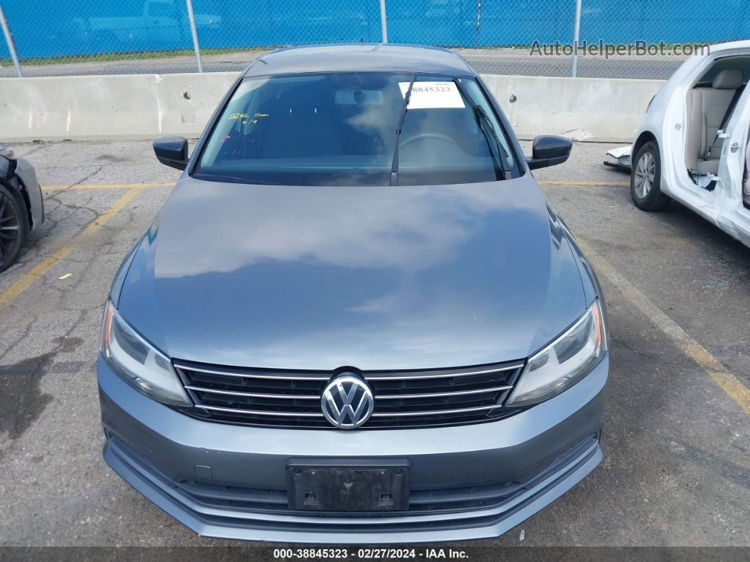 2016 Volkswagen Jetta 1.4t S Gray vin: 3VW267AJ3GM254197