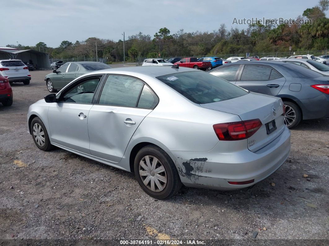 2016 Volkswagen Jetta 1.4t S Silver vin: 3VW267AJ3GM366059