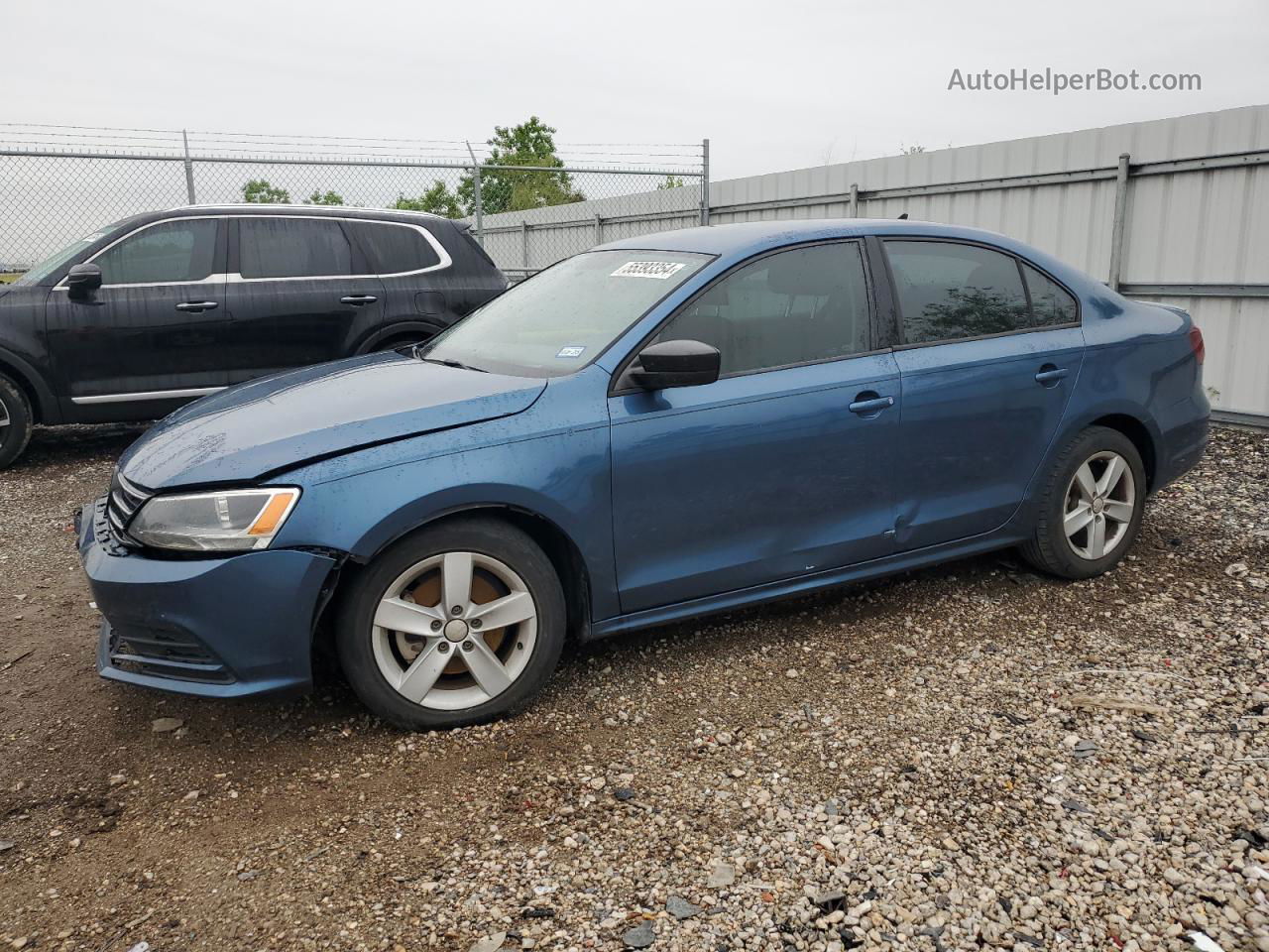 2016 Volkswagen Jetta S Blue vin: 3VW267AJ3GM378602