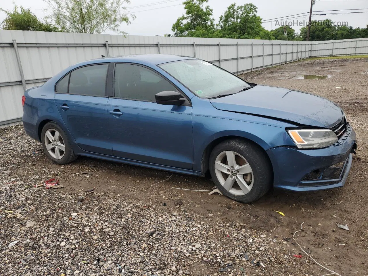 2016 Volkswagen Jetta S Blue vin: 3VW267AJ3GM378602