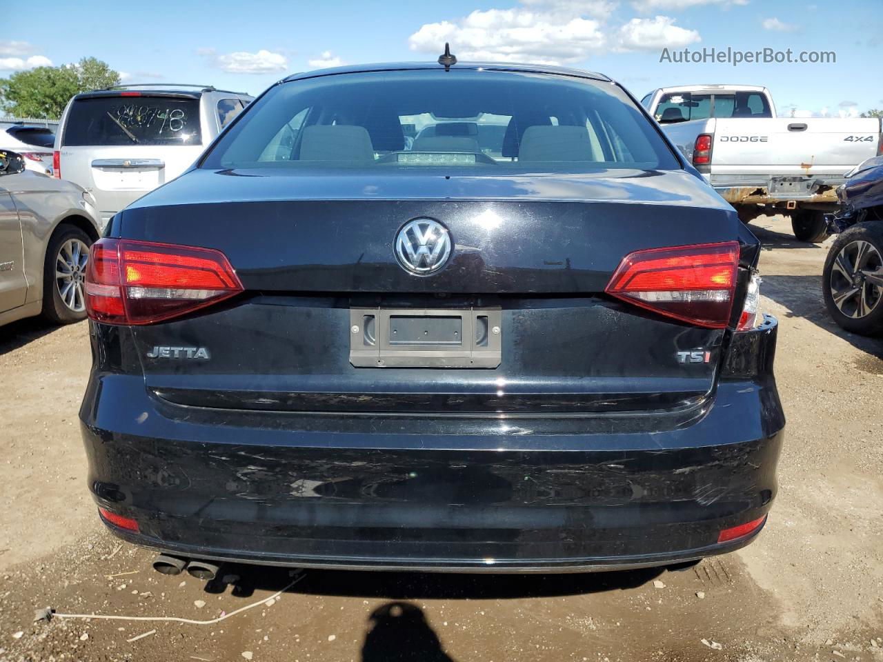 2016 Volkswagen Jetta S Черный vin: 3VW267AJ4GM250109