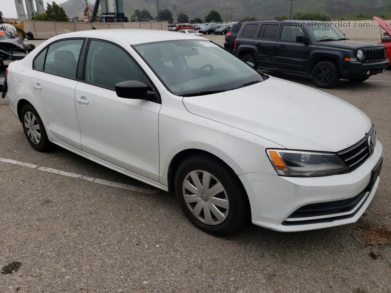 2016 Volkswagen Jetta S White vin: 3VW267AJ4GM304265