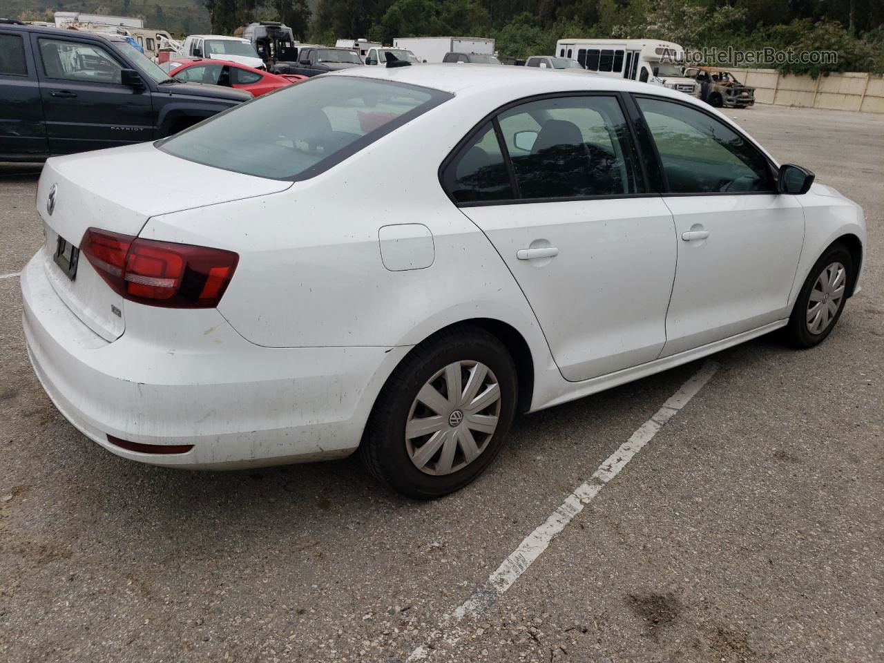 2016 Volkswagen Jetta S White vin: 3VW267AJ4GM304265