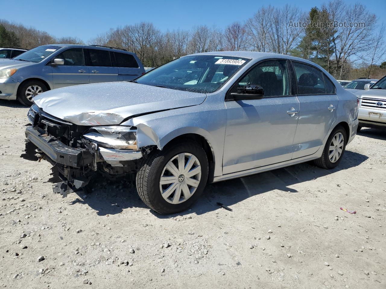 2016 Volkswagen Jetta S Silver vin: 3VW267AJ4GM305268