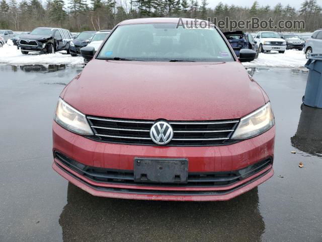 2016 Volkswagen Jetta S Maroon vin: 3VW267AJ4GM331482