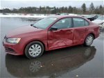 2016 Volkswagen Jetta S Maroon vin: 3VW267AJ4GM331482