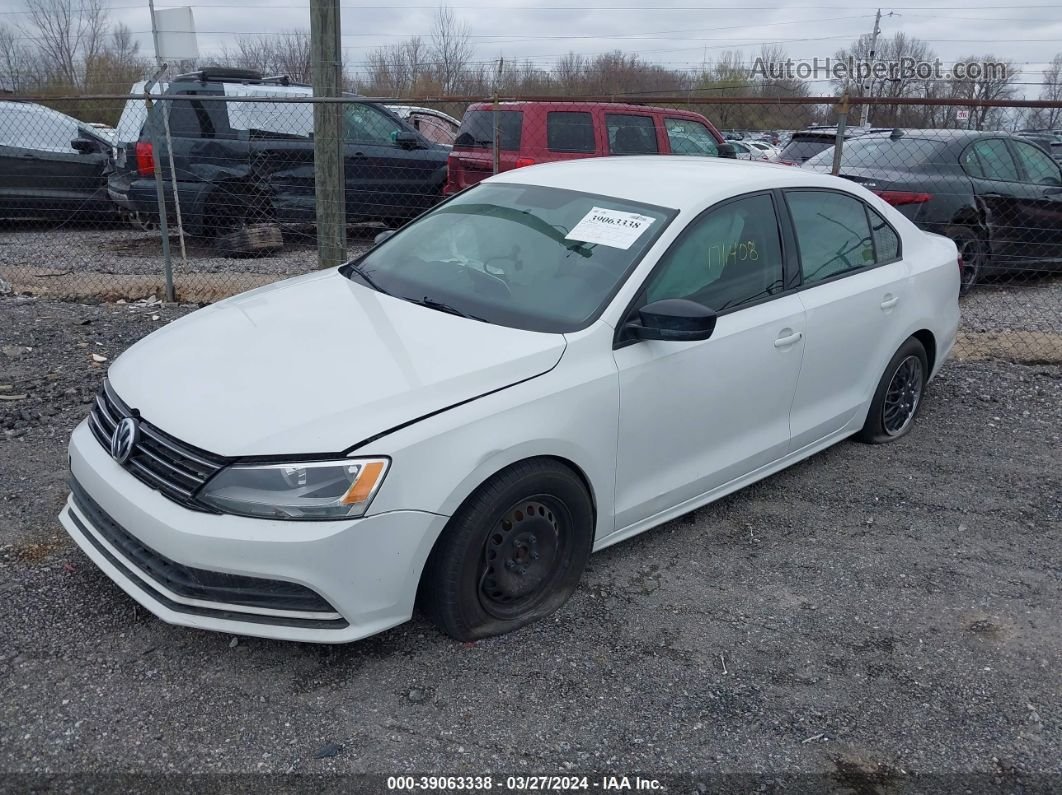 2016 Volkswagen Jetta 1.4t S Белый vin: 3VW267AJ4GM336892