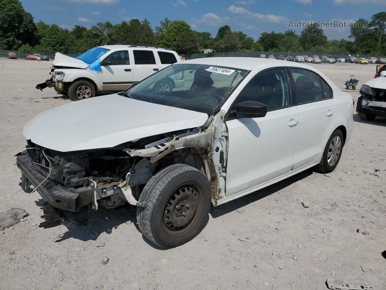 2016 Volkswagen Jetta S White vin: 3VW267AJ4GM339971