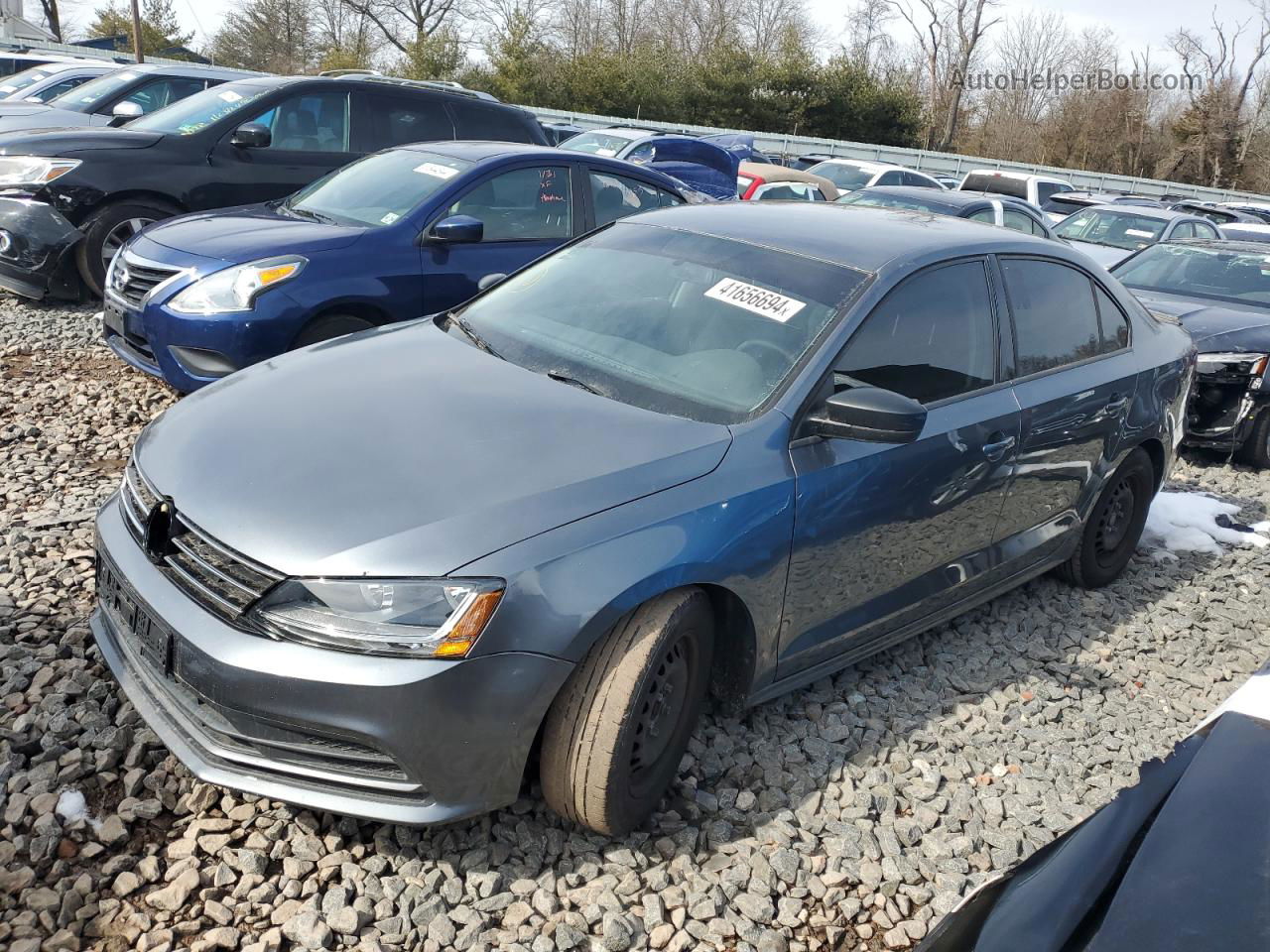 2016 Volkswagen Jetta S Gray vin: 3VW267AJ4GM378298