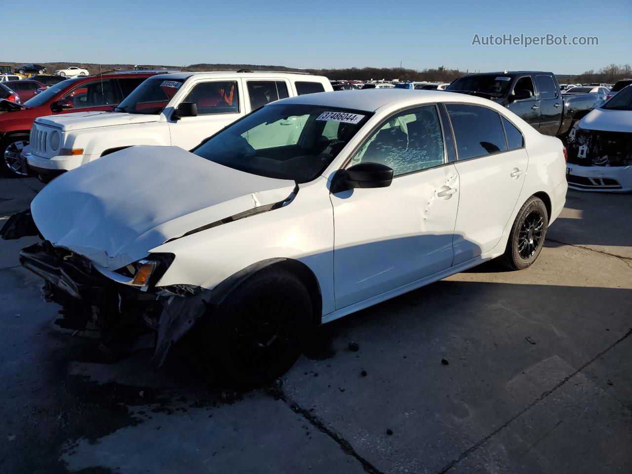 2016 Volkswagen Jetta S White vin: 3VW267AJ4GM398860