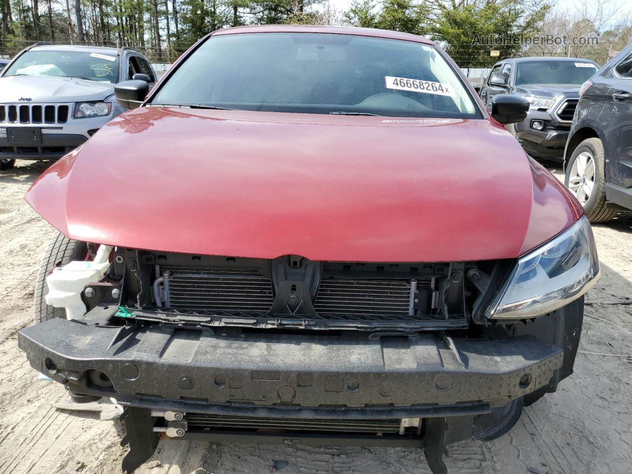 2016 Volkswagen Jetta S Burgundy vin: 3VW267AJ4GM415303