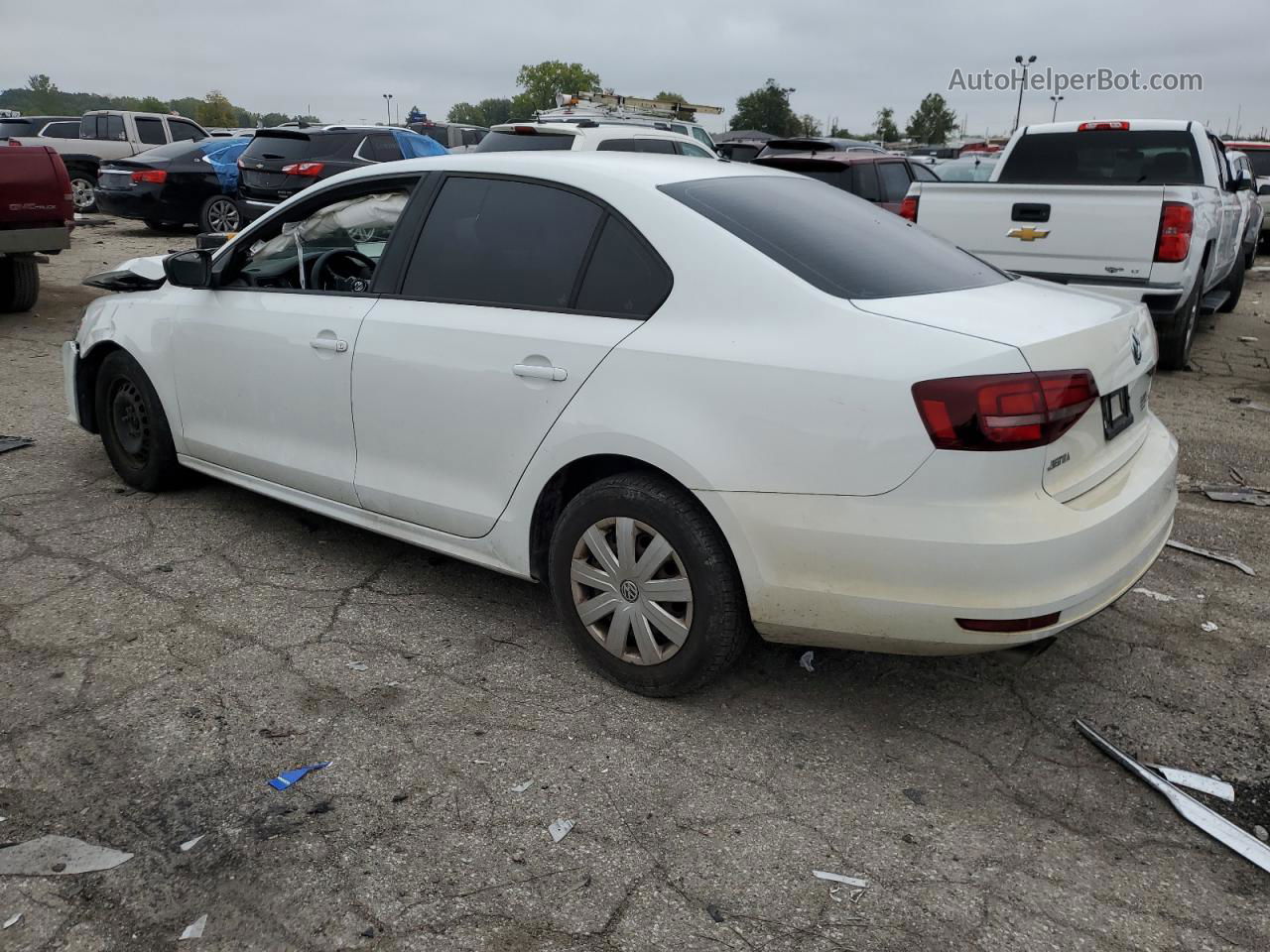 2016 Volkswagen Jetta S White vin: 3VW267AJ5GM208354