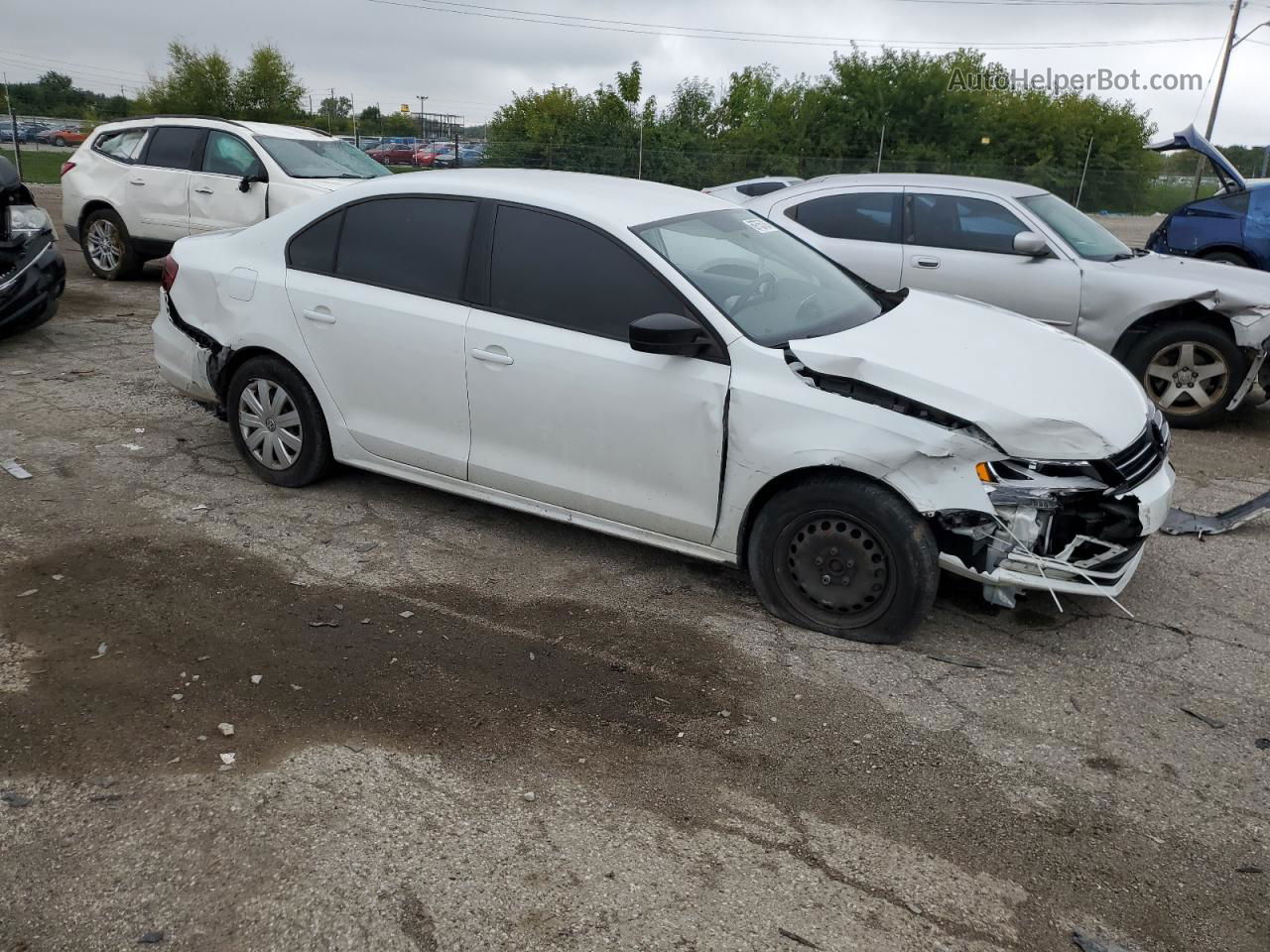 2016 Volkswagen Jetta S White vin: 3VW267AJ5GM208354