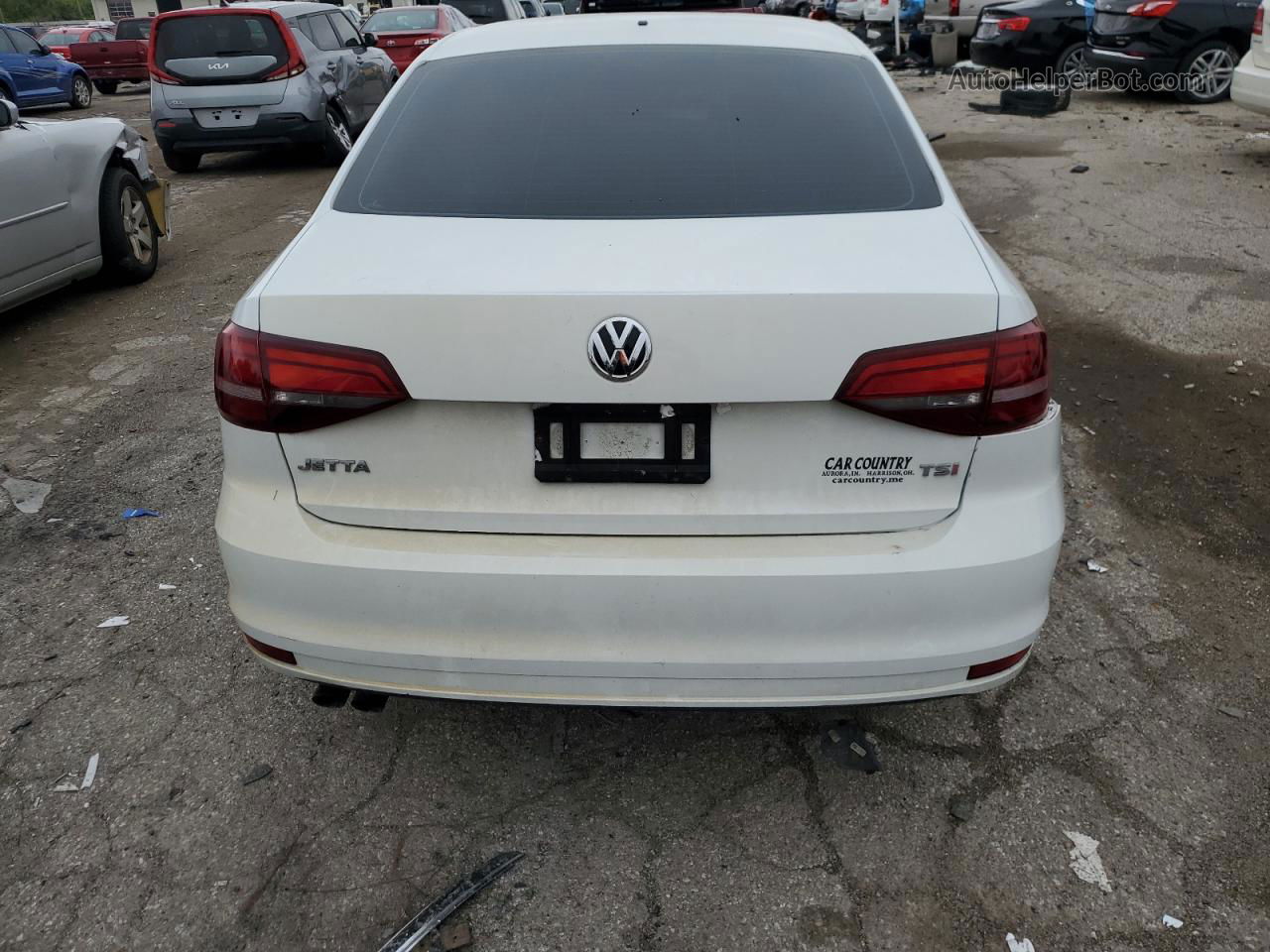 2016 Volkswagen Jetta S Белый vin: 3VW267AJ5GM208354