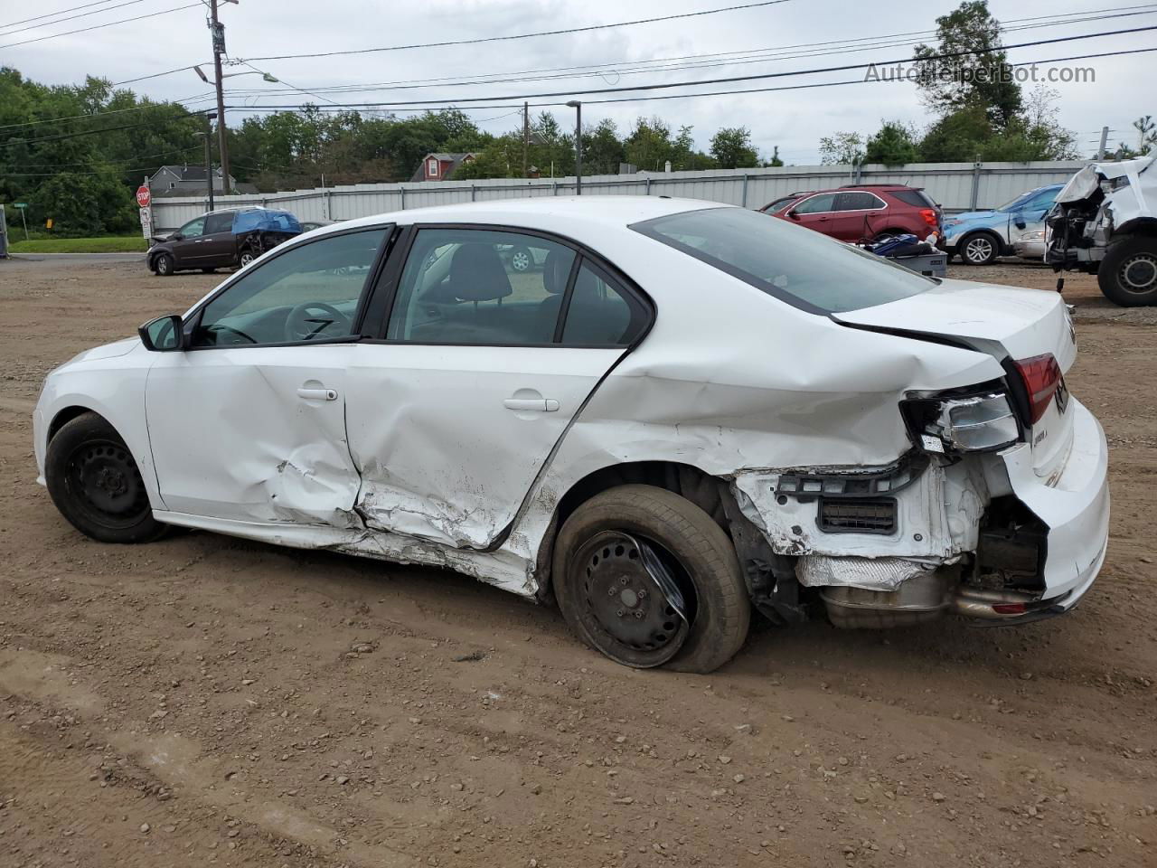 2016 Volkswagen Jetta S White vin: 3VW267AJ5GM226031