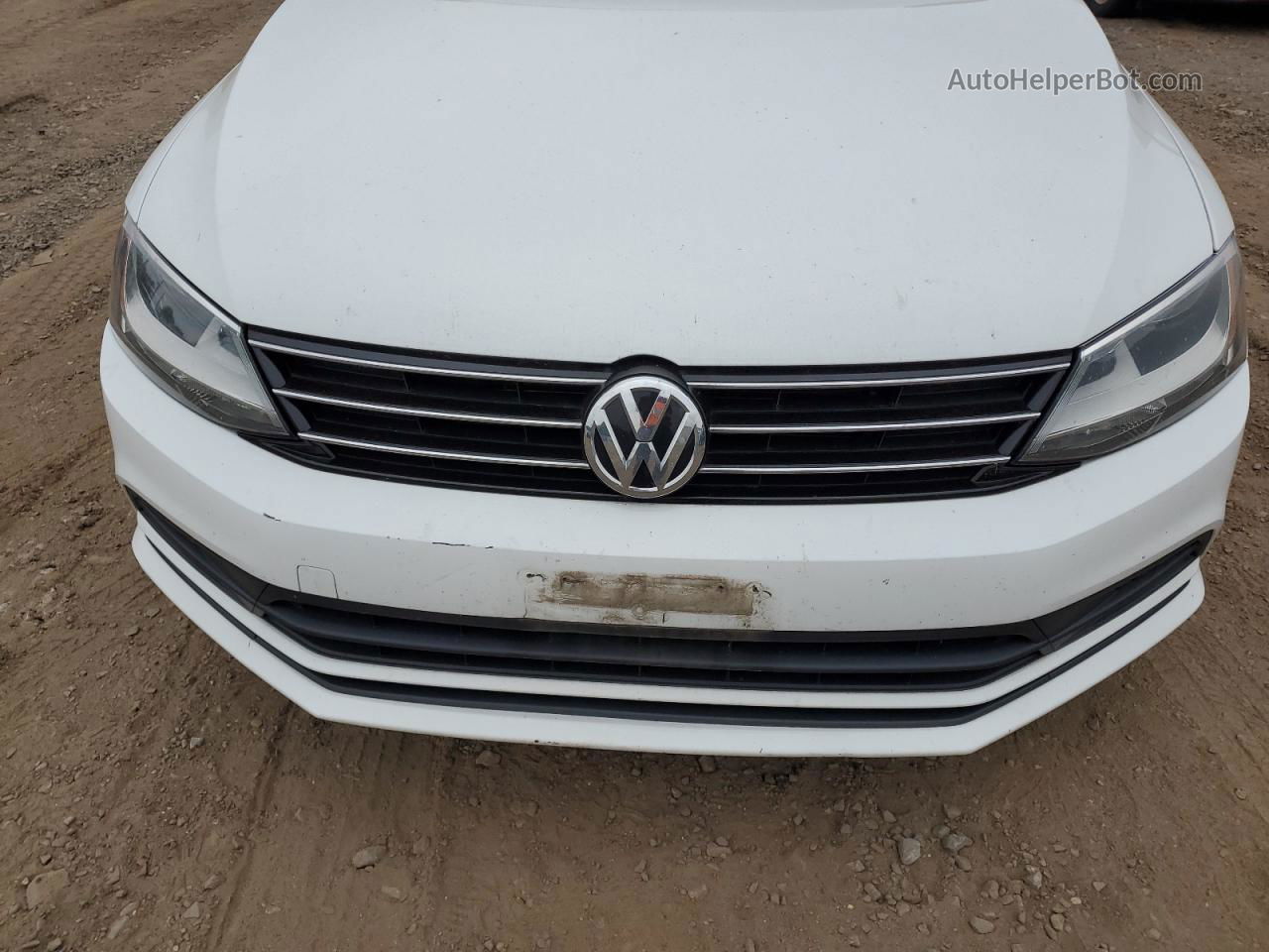 2016 Volkswagen Jetta S Белый vin: 3VW267AJ5GM226031