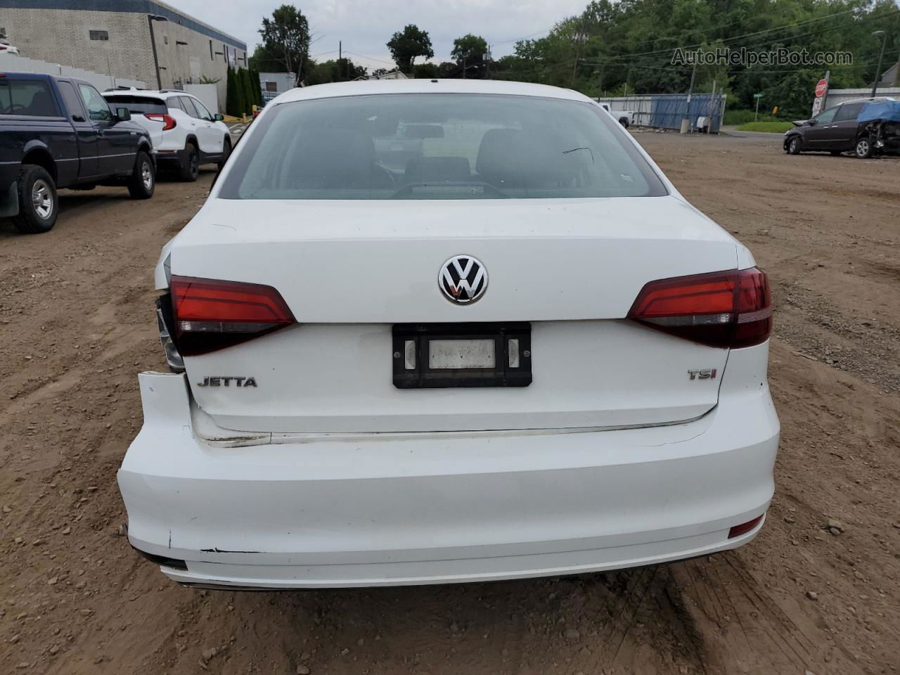 2016 Volkswagen Jetta S Белый vin: 3VW267AJ5GM226031