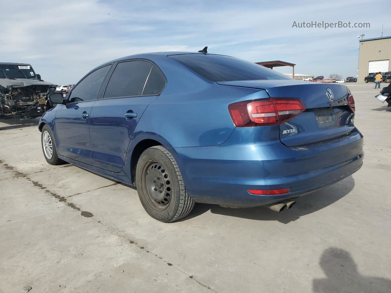 2016 Volkswagen Jetta S Blue vin: 3VW267AJ5GM237594