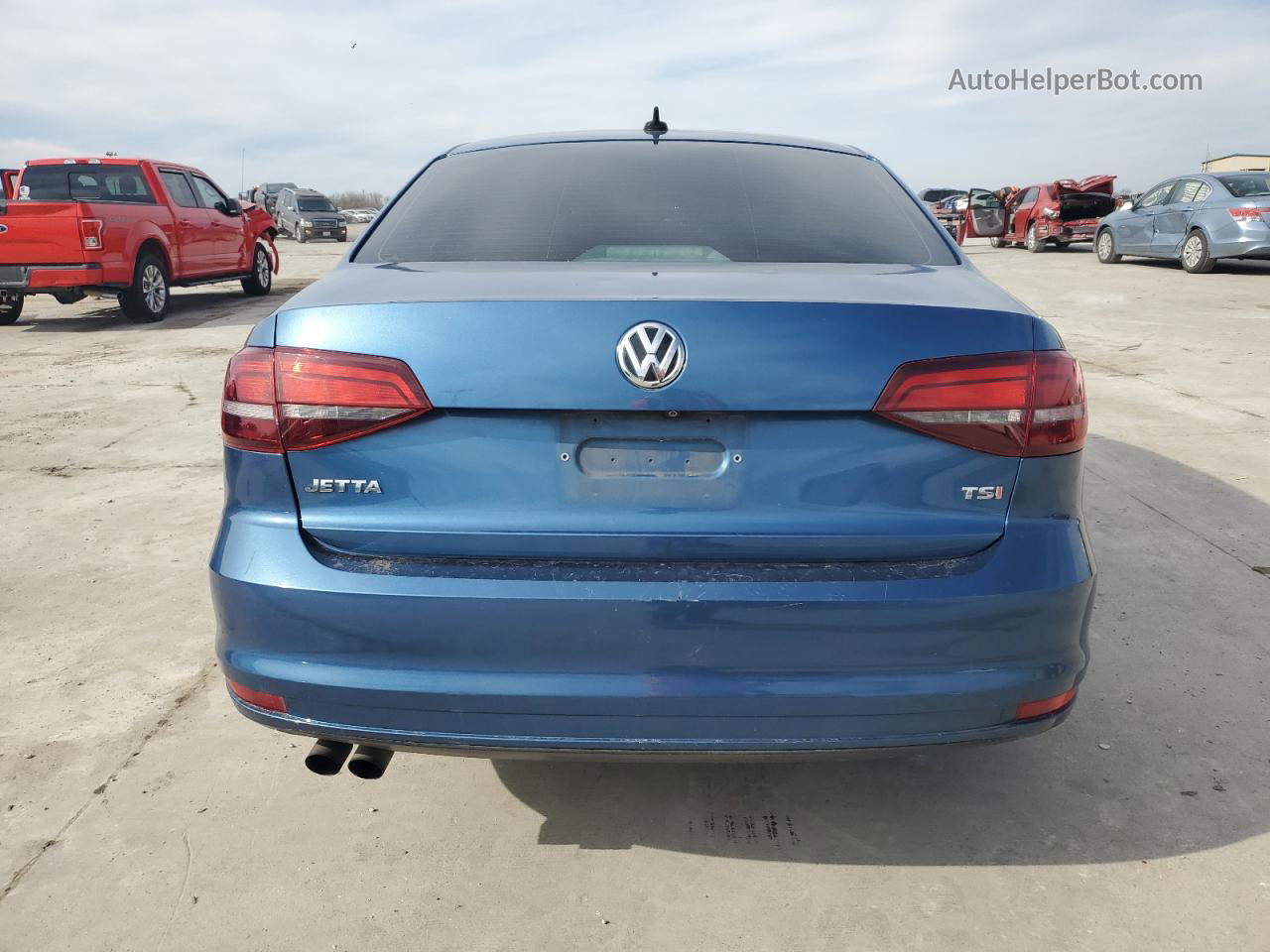 2016 Volkswagen Jetta S Blue vin: 3VW267AJ5GM237594