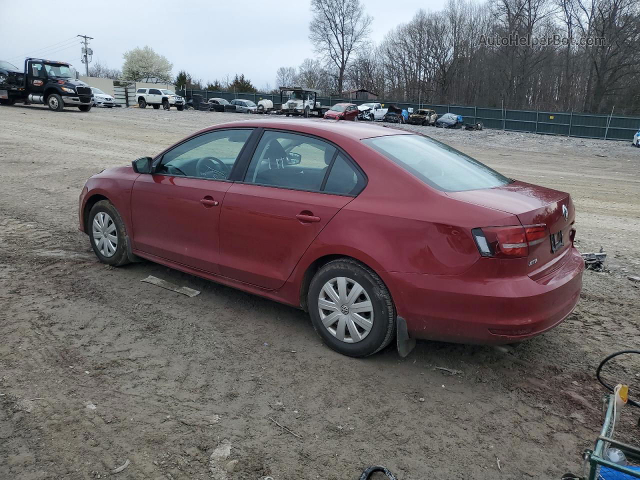 2016 Volkswagen Jetta S Red vin: 3VW267AJ5GM290621