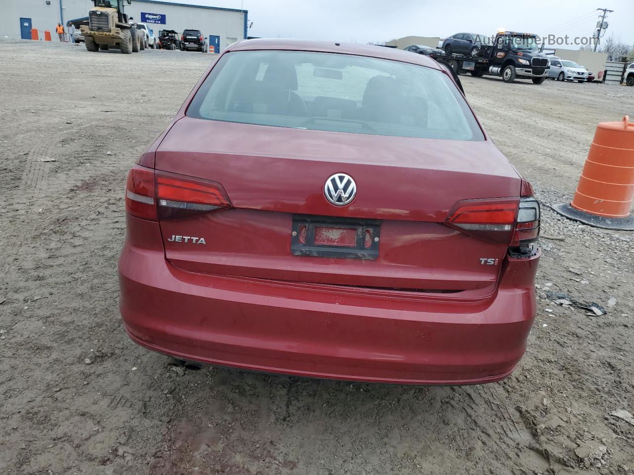 2016 Volkswagen Jetta S Красный vin: 3VW267AJ5GM290621