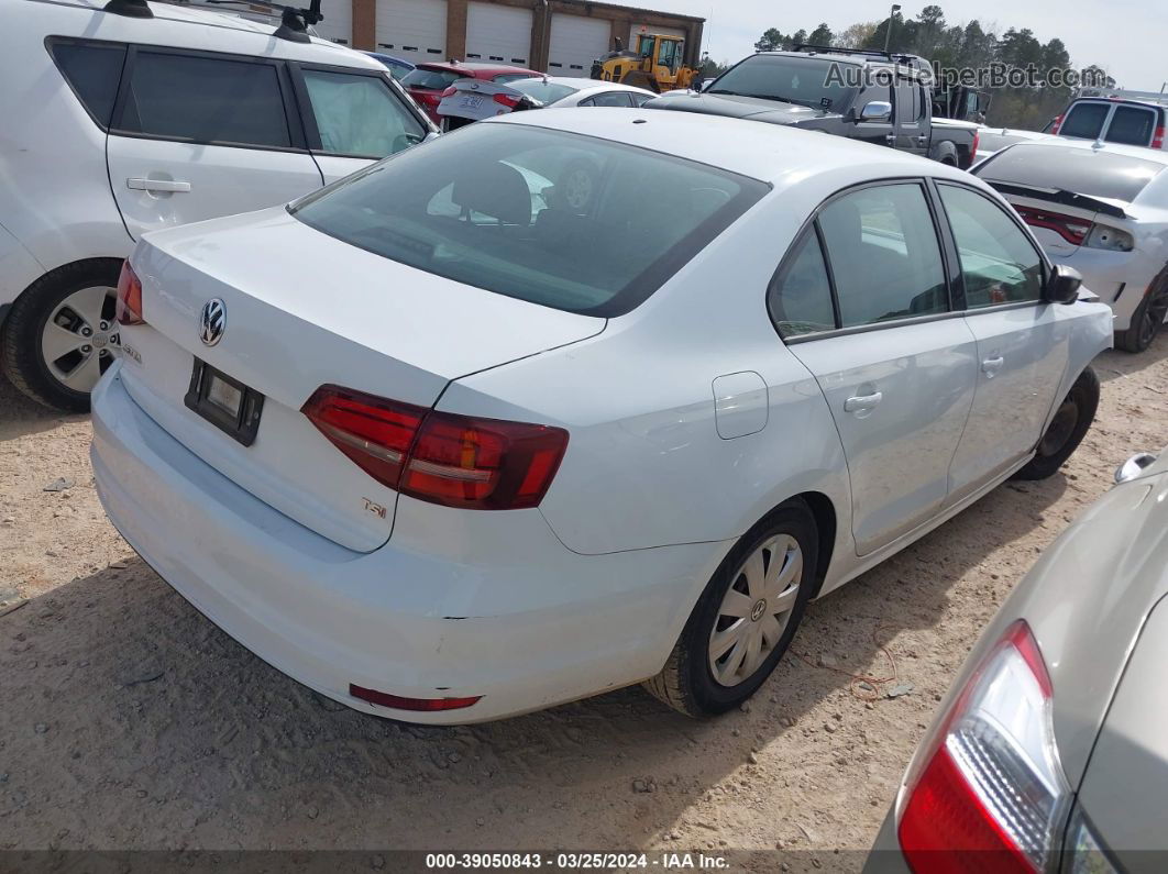 2016 Volkswagen Jetta 1.4t S White vin: 3VW267AJ5GM312293