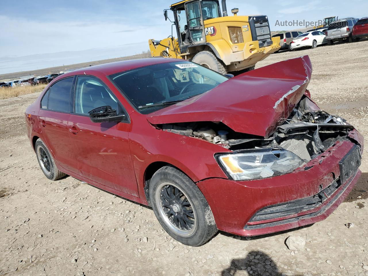 2016 Volkswagen Jetta S Red vin: 3VW267AJ5GM384742