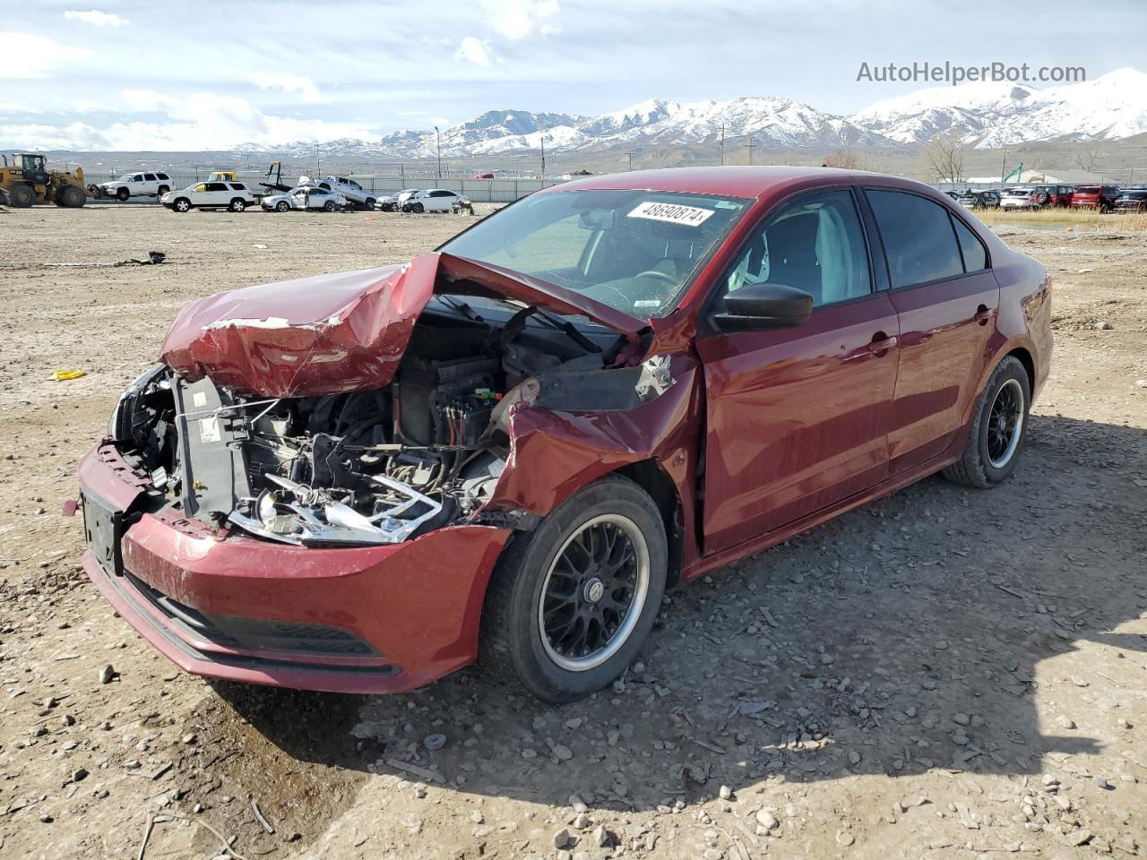 2016 Volkswagen Jetta S Красный vin: 3VW267AJ5GM384742