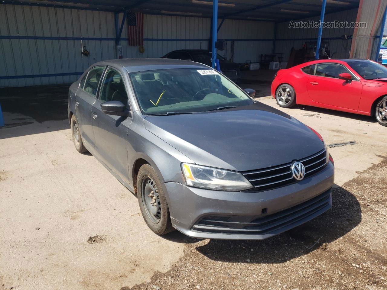 2016 Volkswagen Jetta S Gray vin: 3VW267AJ5GM407758