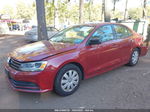 2016 Volkswagen Jetta Sedan 1.4t S W/technology Red vin: 3VW267AJ5GM416038