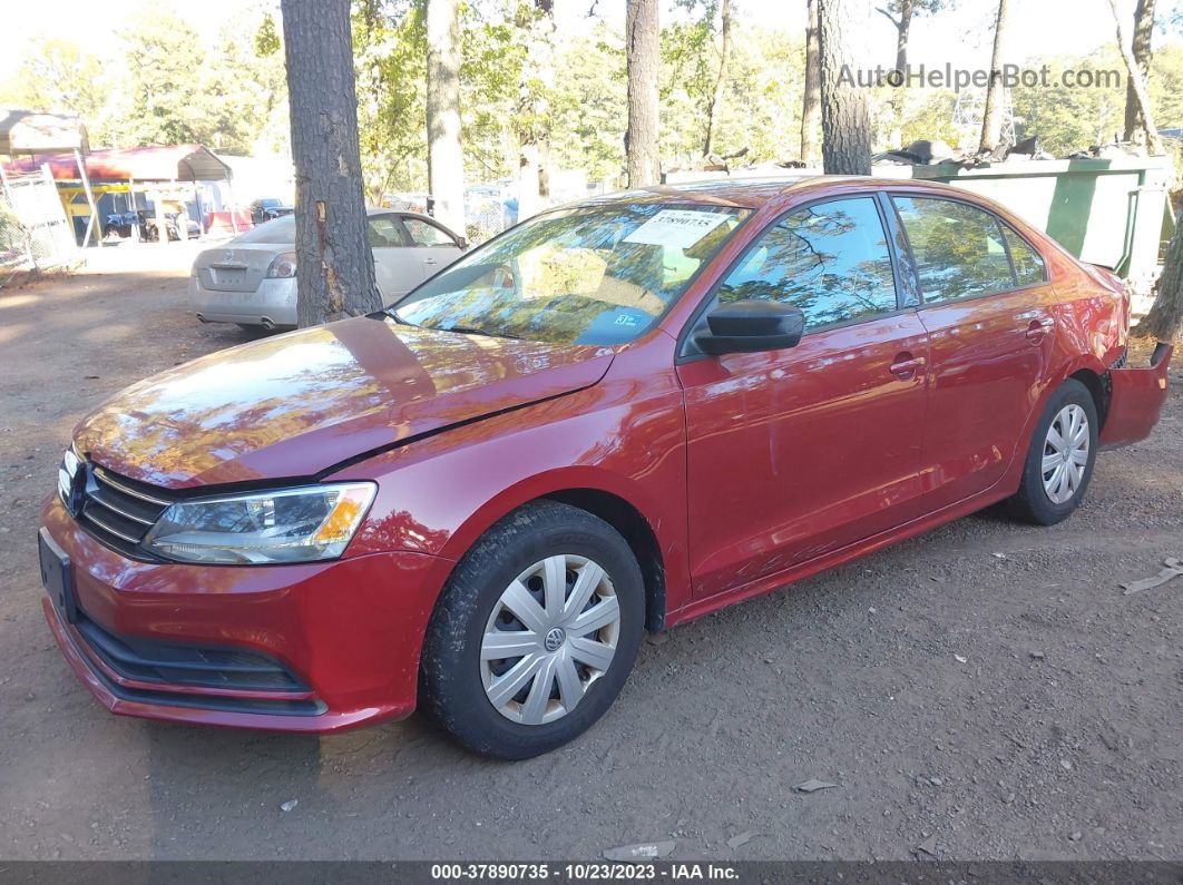 2016 Volkswagen Jetta Sedan 1.4t S W/technology Red vin: 3VW267AJ5GM416038