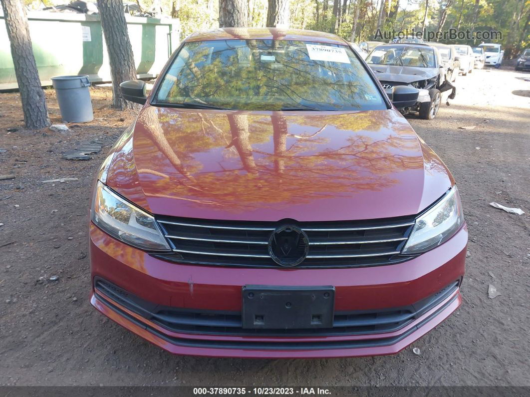 2016 Volkswagen Jetta Sedan 1.4t S W/technology Red vin: 3VW267AJ5GM416038