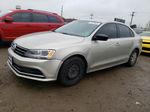 2016 Volkswagen Jetta S Бежевый vin: 3VW267AJ6GM251617