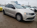 2016 Volkswagen Jetta S Бежевый vin: 3VW267AJ6GM251617