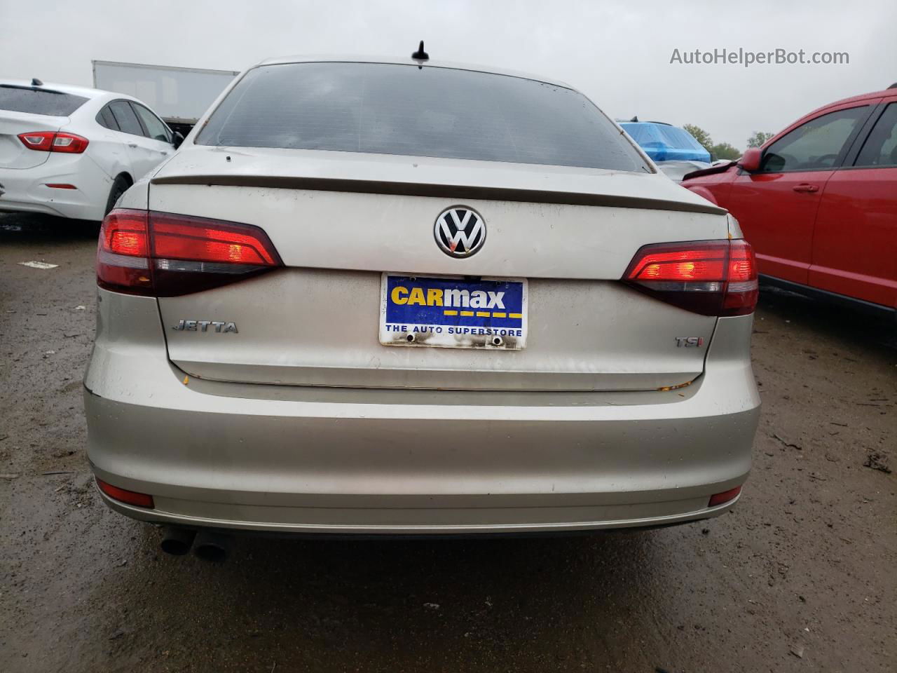 2016 Volkswagen Jetta S Бежевый vin: 3VW267AJ6GM251617