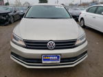 2016 Volkswagen Jetta S Бежевый vin: 3VW267AJ6GM251617