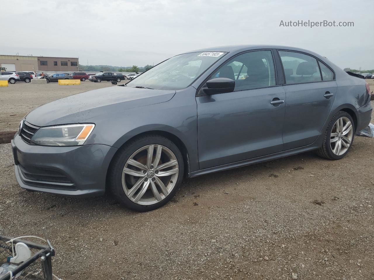 2016 Volkswagen Jetta S Серый vin: 3VW267AJ6GM255506