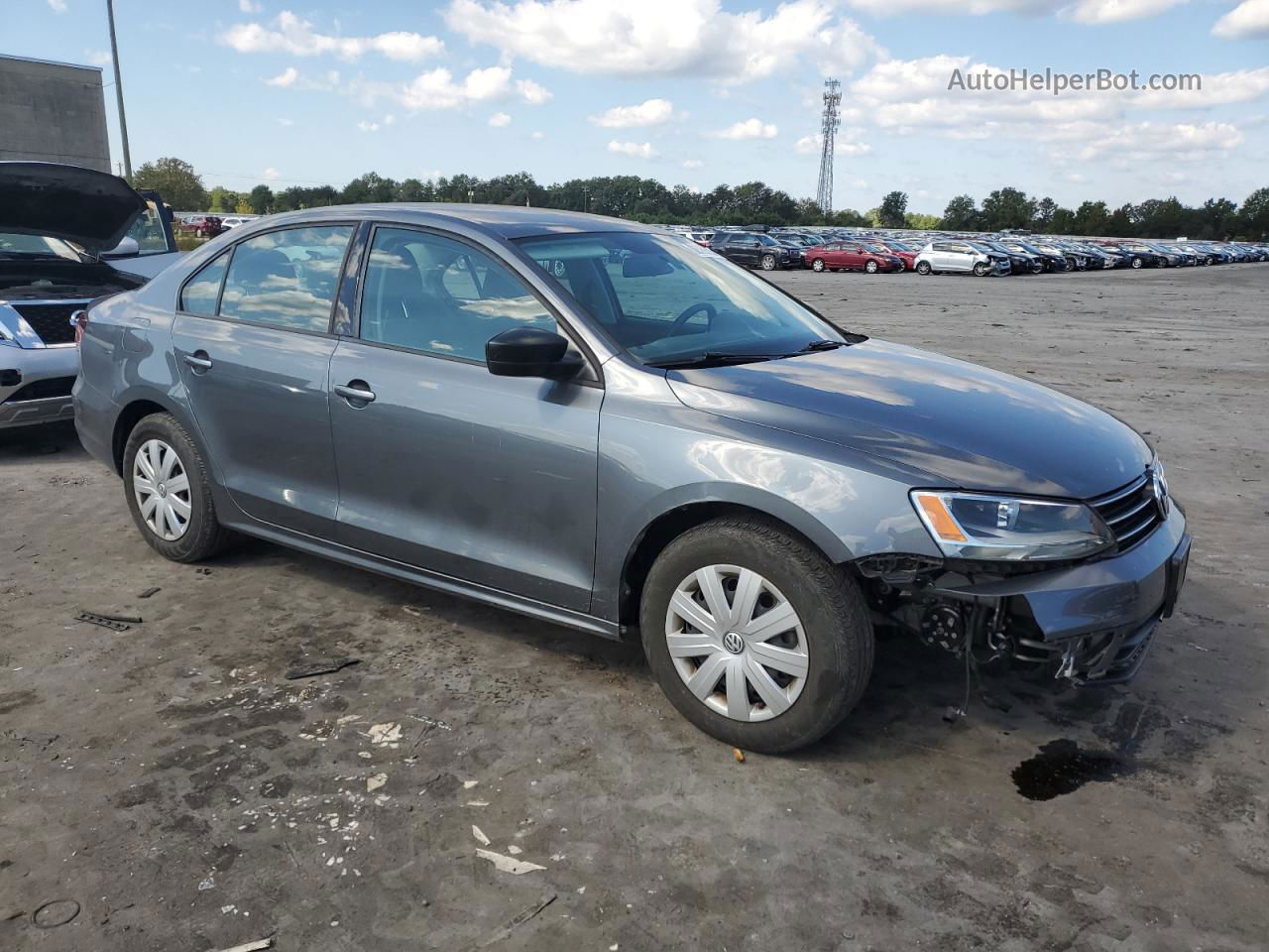 2016 Volkswagen Jetta S Gray vin: 3VW267AJ6GM313047