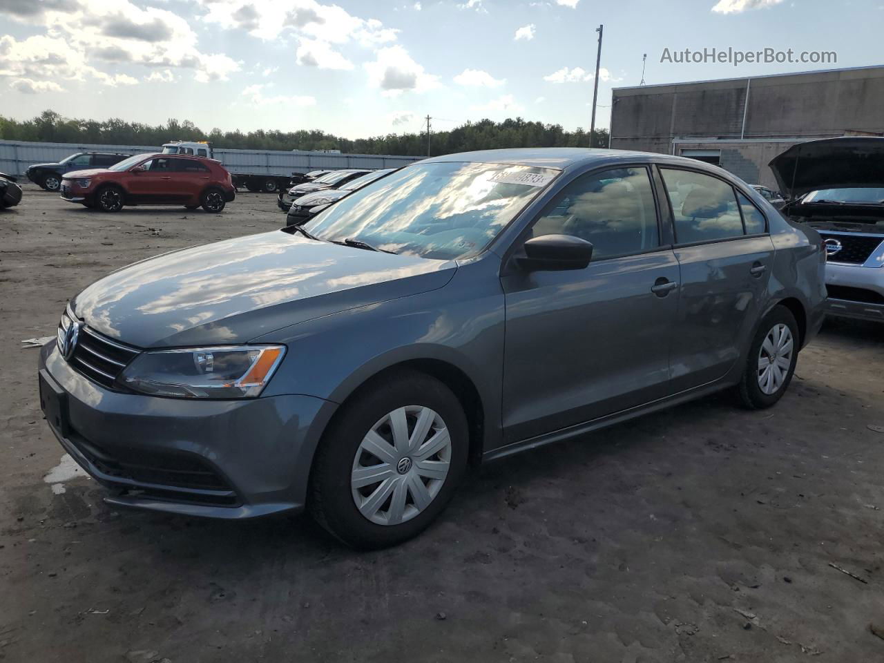 2016 Volkswagen Jetta S Gray vin: 3VW267AJ6GM313047